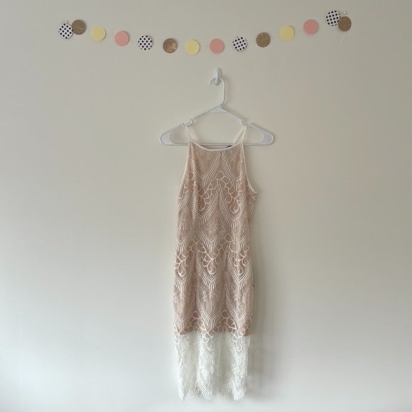 LULUS Your Love Forever White Lace Bodycon Midi Dress NWT - Picture 3 of 10